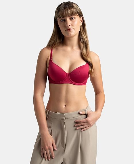 Jockey 1832 Women’s Wired Padded Microfiber Bra – Medium Coverage Multiway Backless Design